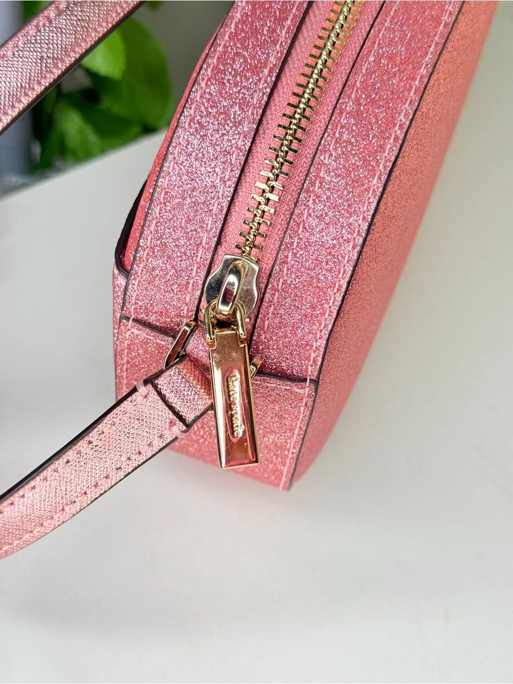 kate spade Pink Glitter Oval Crossbody Bag